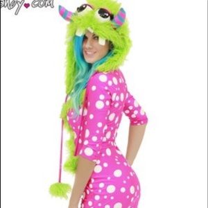 Yandy Dresses - Pink Polka Dot Monster Costume Yandy Dresses - Pink Polka Dot Monster Costume